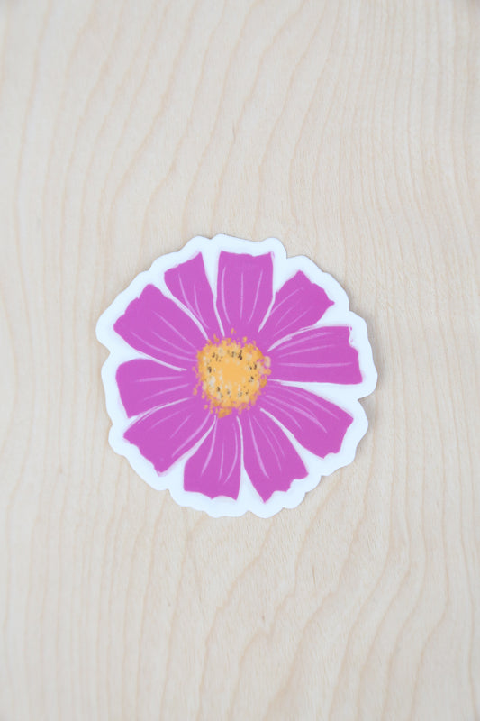 Colorful flower sticker set