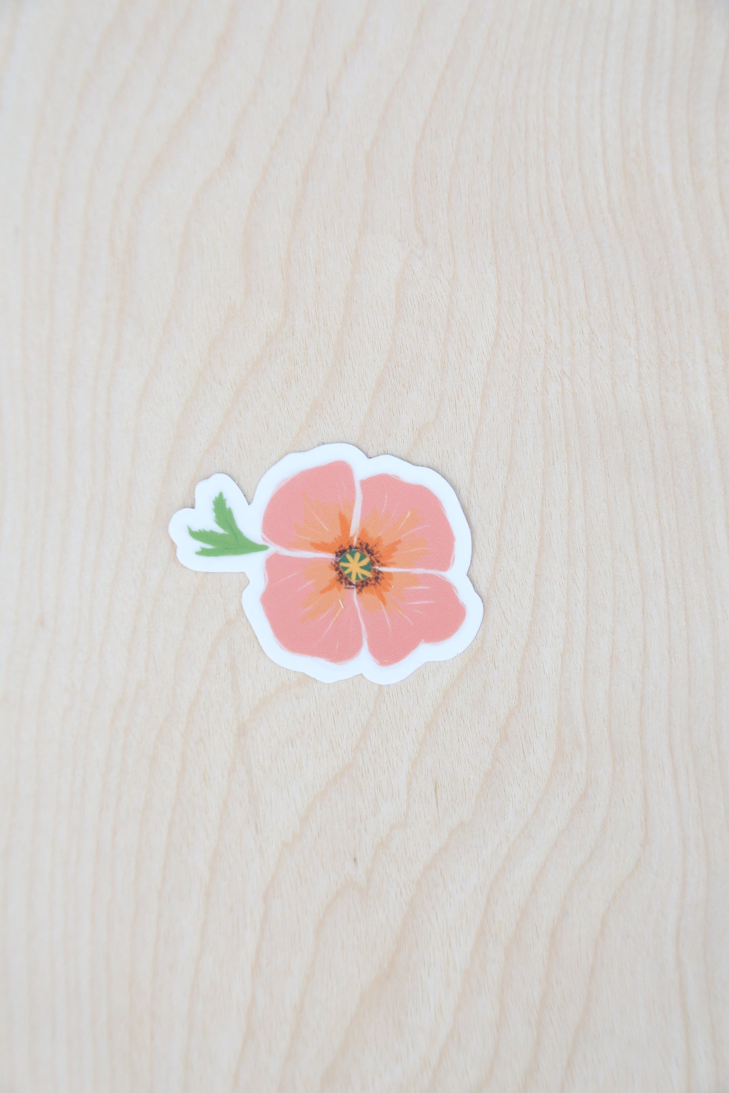 Colorful flower sticker set