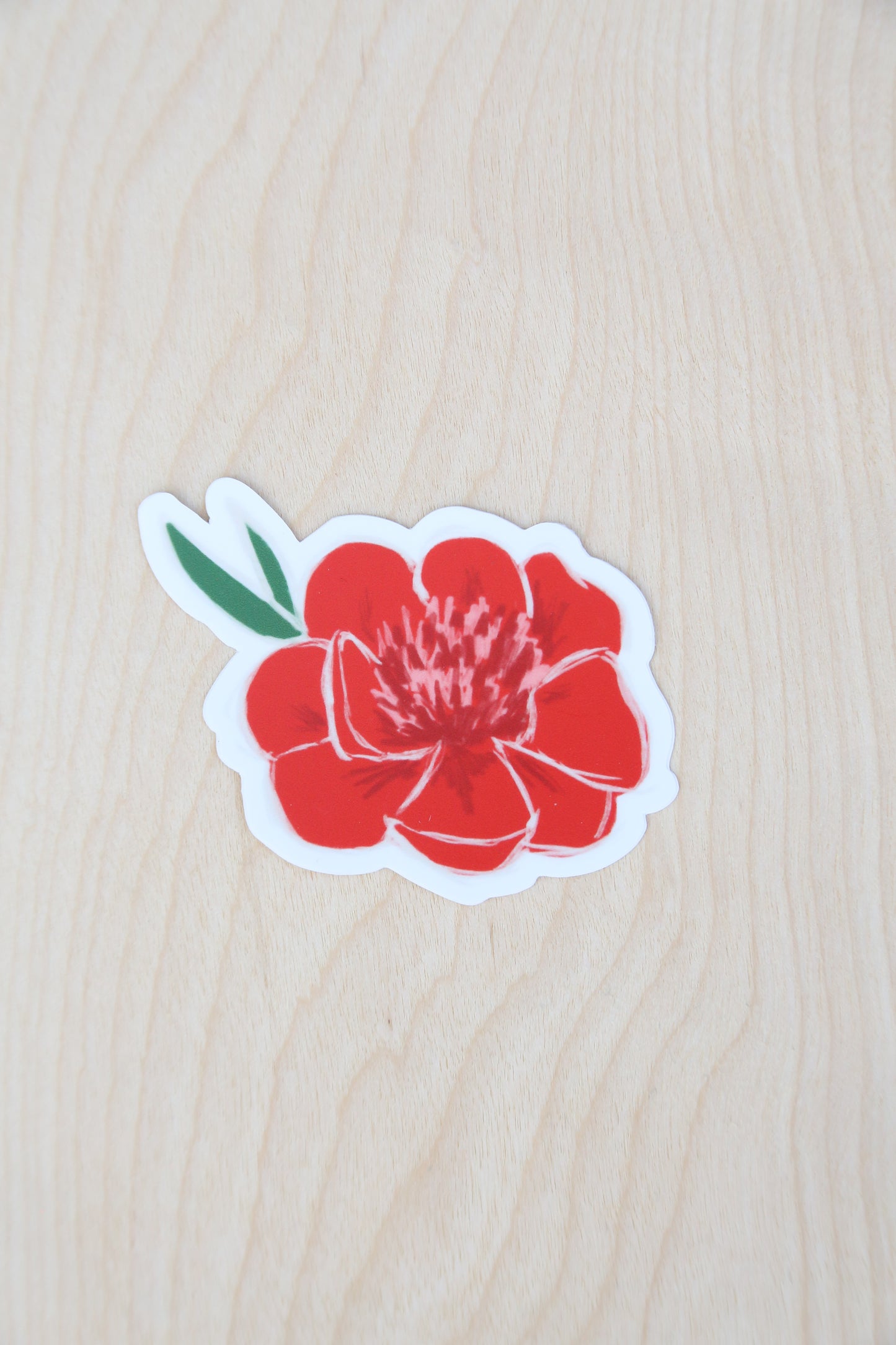 Colorful flower sticker set