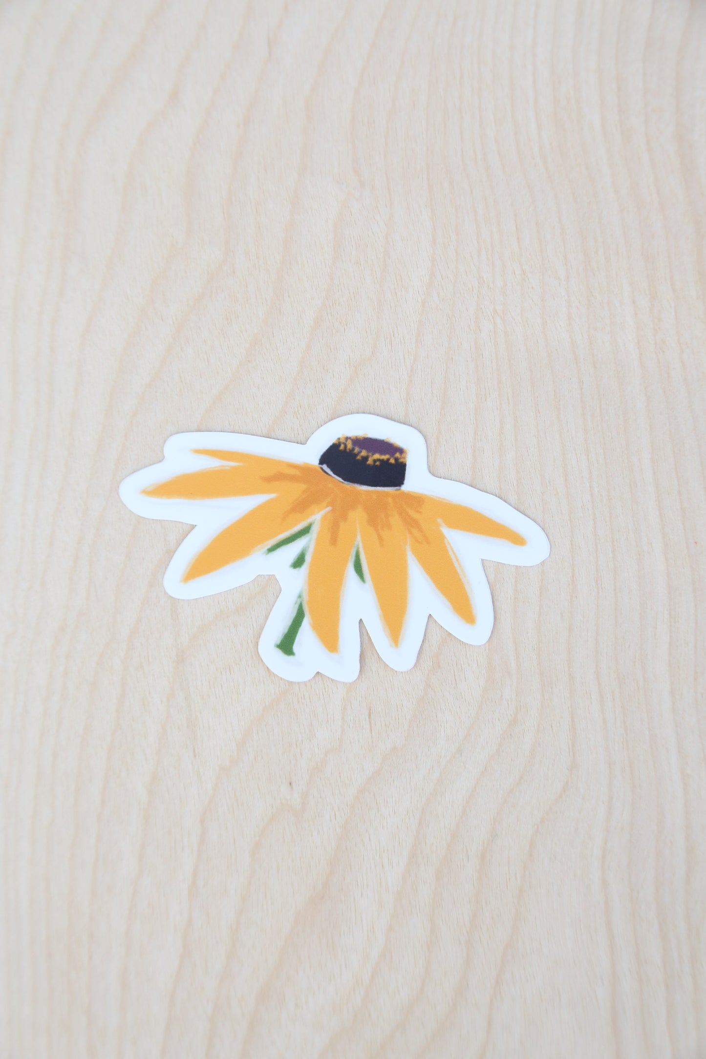 Colorful flower sticker set