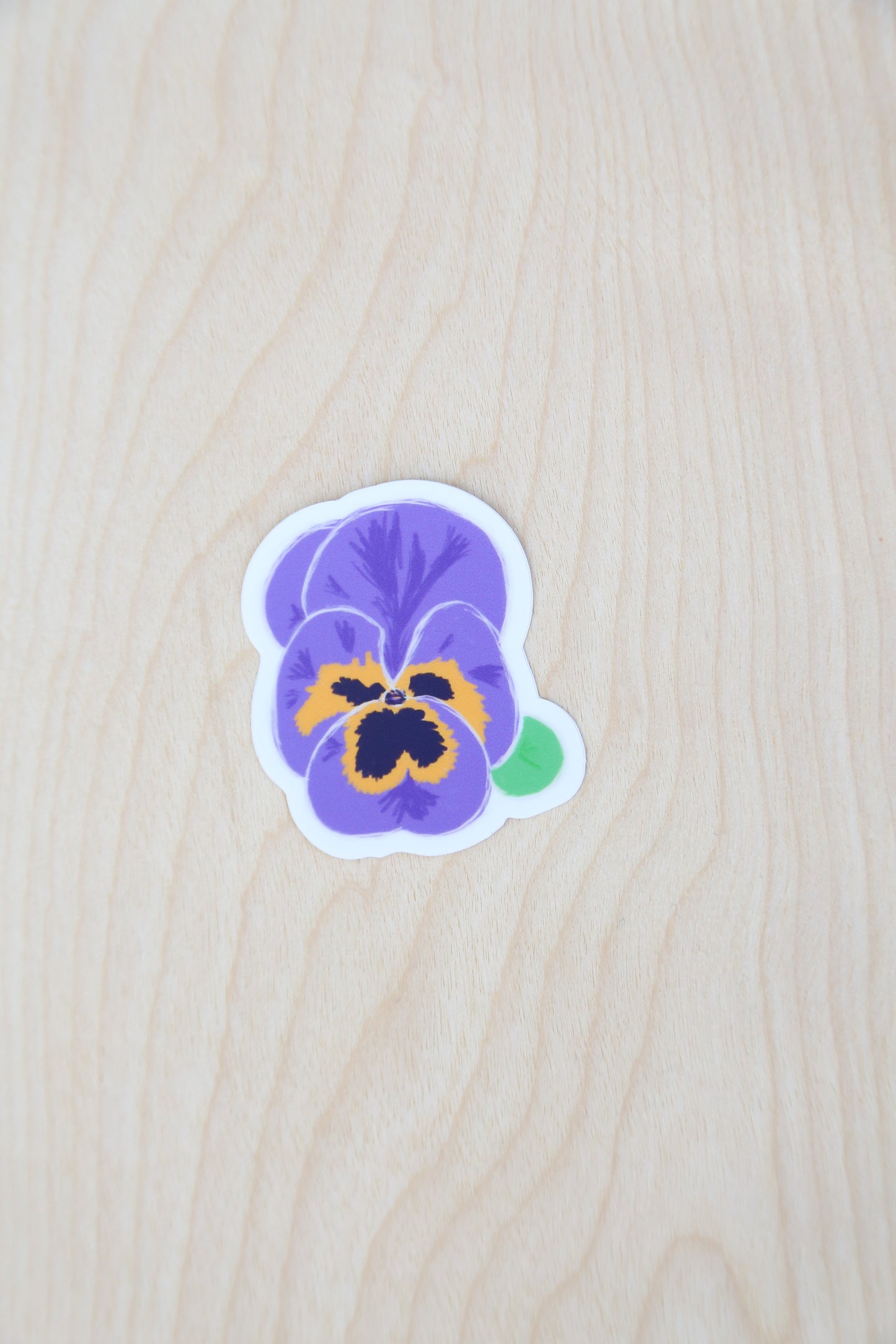 Colorful flower sticker set